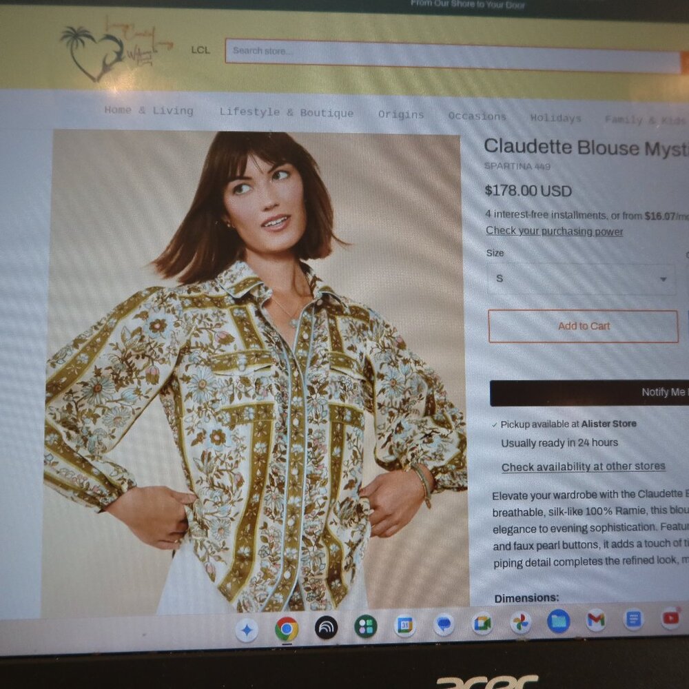 Spartina Blouse sz S